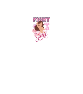 FIGHT like a girl model alb pe tricou