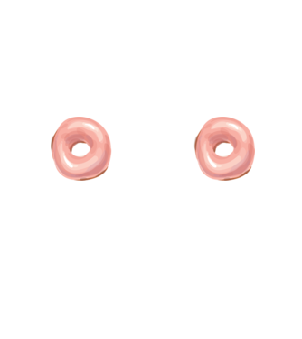 Donut titties model alb pe tricou