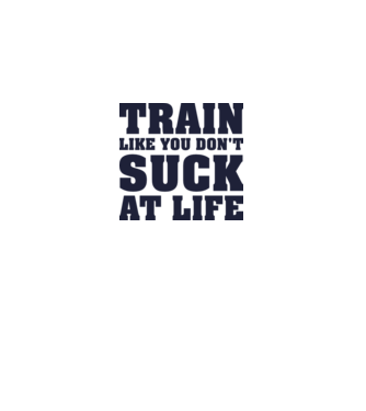 Train like you dont suck at life model gri pe tricou