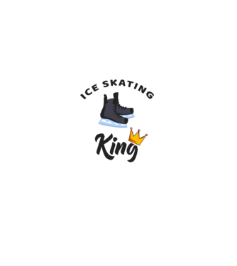 Ice skatin King model negru pe tricou