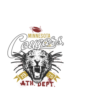 Minesota Cougars model alb pe tricou