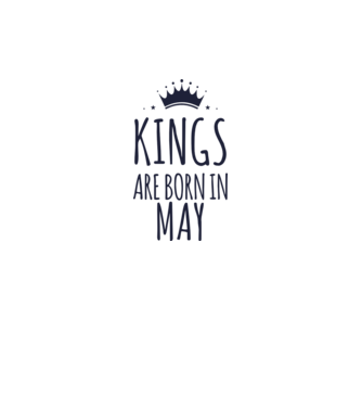 Kings are born in - May model galben neon pe tricou