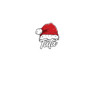 tată Santa Hat model negru pe tricou