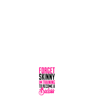 Forget Skinny model negru pe tricou