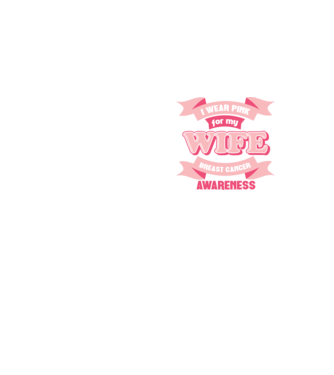 I wear pink for my wife model galben neon pe tricou