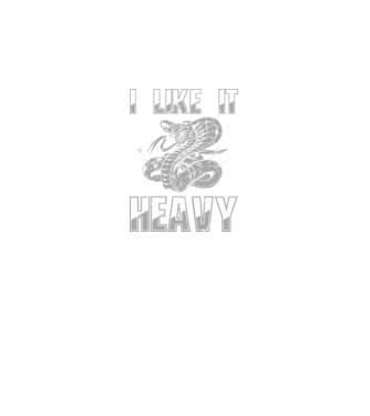 I like it heavy model negru pe tricou