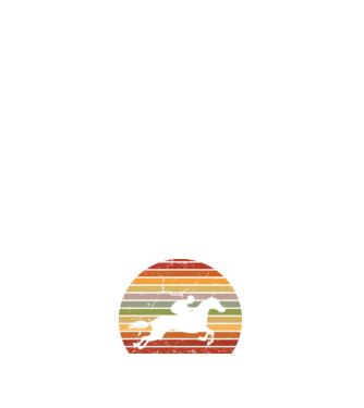 horse race model negru pe tricou