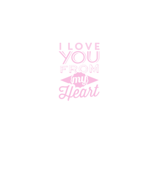 love you from model albastru închis pe tricou