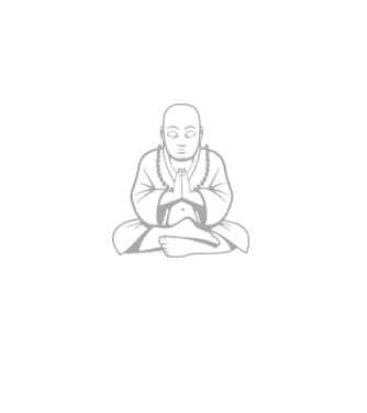 monk outline model negru pe tricou