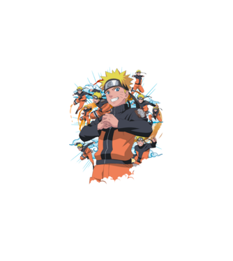 NARUTO model negru pe tricou