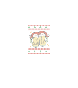 ugly sweater beers model negru pe tricou
