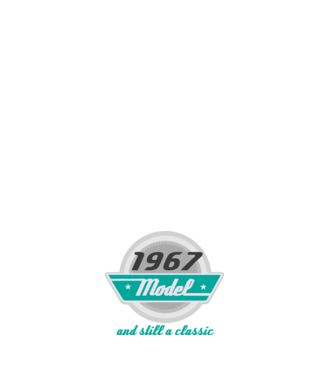 Model and still a classic - 1967 model alb pe tricou