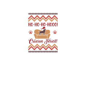 un Crăciun ho-ho-hoo-hoo fericit! model alb pe tricou