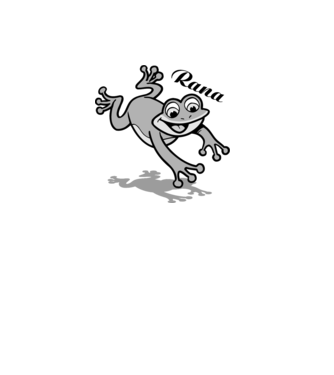 Frog model alb pe tricou