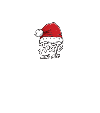 frate mai mic Santa Hat model turcoaz pe tricou