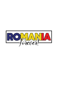 Romania forever model negru pe tricou