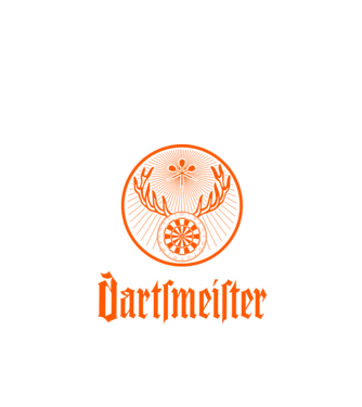 Dartsmeister Dark model negru pe tricou