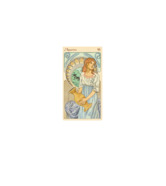 Horoscop Tarot VARSATOR model alb pe tricou