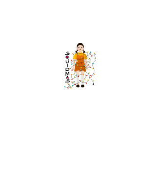 squidmas girl model negru pe tricou
