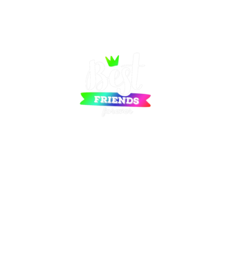 Best friends forever model albastru regal pe tricou
