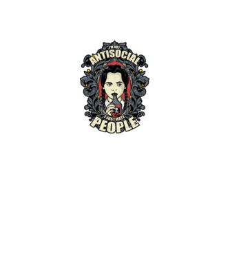 WEDNESDAY - Just hate people model negru pe tricou