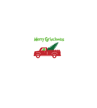 Grinchmas truck model negru pe tricou