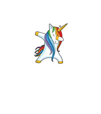 DAB Unicorn 2 model gri pe tricou