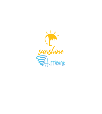 July Girls are Sunshine mixed with a little Hurricane model negru pe tricou