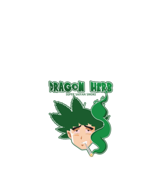 dragon herb smoke model negru pe tricou