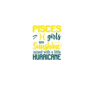 Sunshine with Hurricane PISCES model negru pe tricou