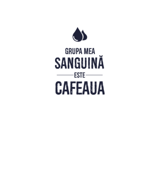Grupa mea sanguină este cafeaua model gri pe tricou