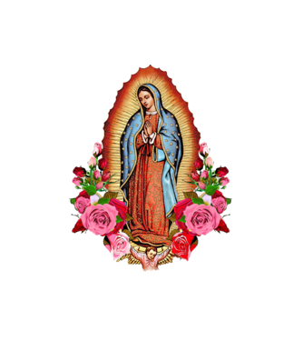 Fecioara Maria model alb pe tricou