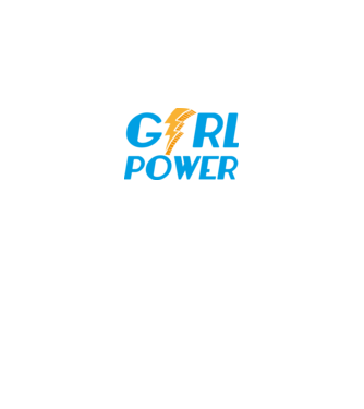 GirlPower model negru pe tricou