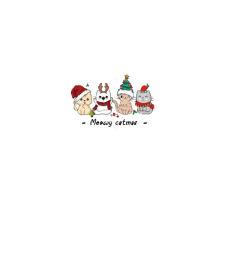 Meowy catmas 2 model gri pe tricou