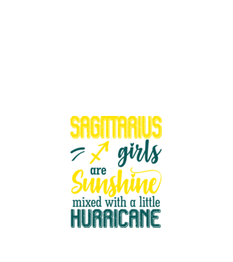Sunshine with Hurricane SAGITTARIUS model negru pe tricou