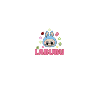 Labubu model negru pe tricou