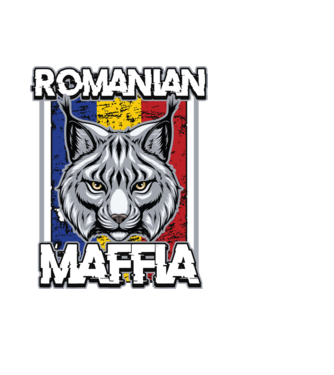 România maffia model negru pe tricou