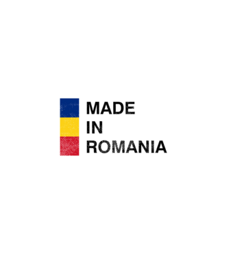 made in romania model alb pe tricou