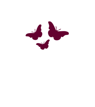 Butterflies model alb pe tricou