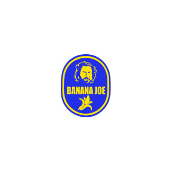 Banana Joe model alb pe tricou
