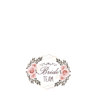 Vintage Bride team model alb pe tricou