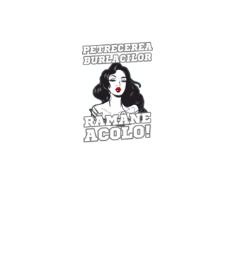 Ceea ce se întâmplă la petrecerea burlacilor rămâne acolo model negru pe tricou