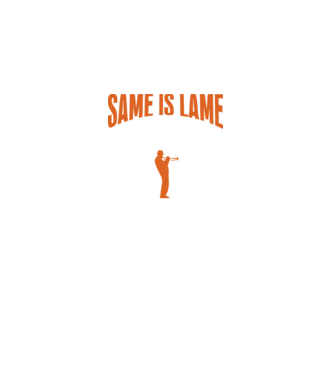 Same is lame trumpet model negru pe tricou