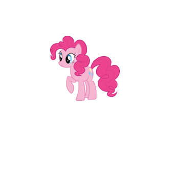 Pinkie Pie model alb pe tricou
