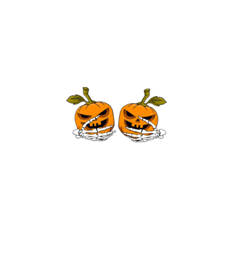 Pumpkin titts model negru pe tricou