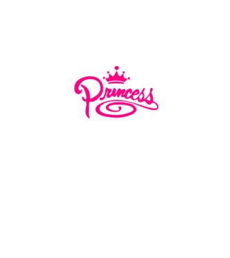 Princess model alb pe tricou