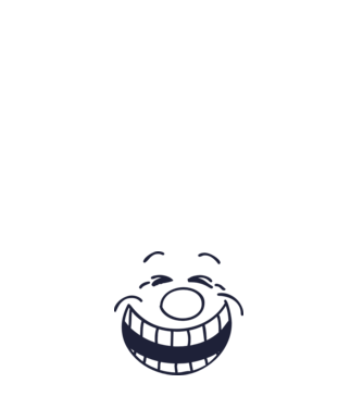 Funny Face Smiley model alb pe tricou