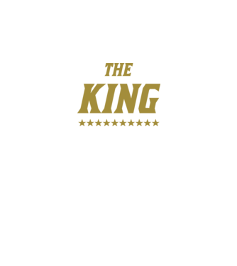 The King model negru pe tricou