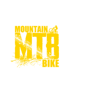 MTB model alb pe tricou