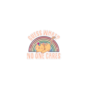 Guess what pisică-unicorn model albastru jeanși pe tricou